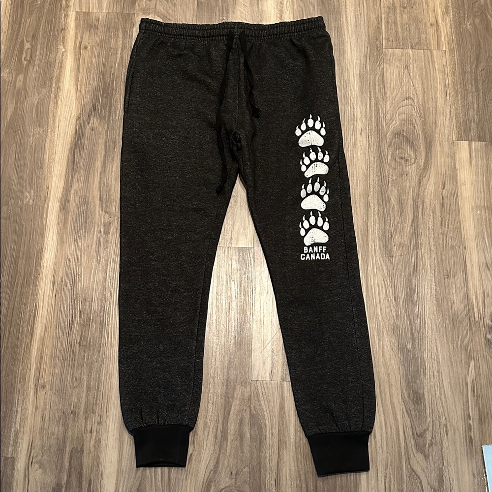 🐻 Banff Canada Bear Paw Joggers - Souvenir Lounge Pants